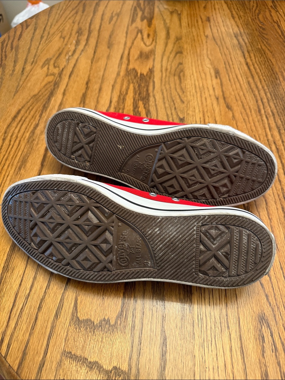 Converse Red Low-Top Canvas Sneakers - Picture 2 of 3